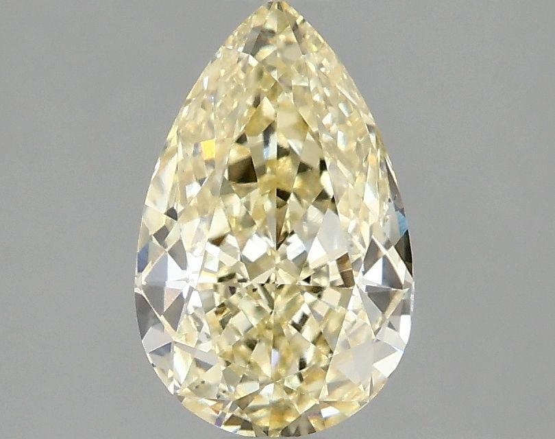 Loose Diamond - PEAR 1.56ct Fancy Intense Yellow VS2: Loose Diamond - PEAR 1.56ct Fancy Intense Yellow VS2 Source: This is a real non-mined Diamond that has been grown in a lab Shape: PEAR Carats: 1.56 Color: Fancy Intense Yellow Certification: IGI Video
