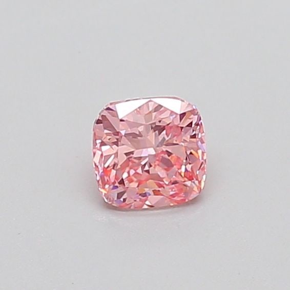 Loose Diamond - CUSHION MODIFIED 0.36ct Fancy Vivid Pink VS2: Loose Diamond - CUSHION MODIFIED 0.36ct Fancy Vivid Pink VS2 Source: This is a real non-mined Diamond that has been grown in a lab Shape: CUSHION MODIFIED Carats: 0.36 Color: Fancy Vivid Pink
