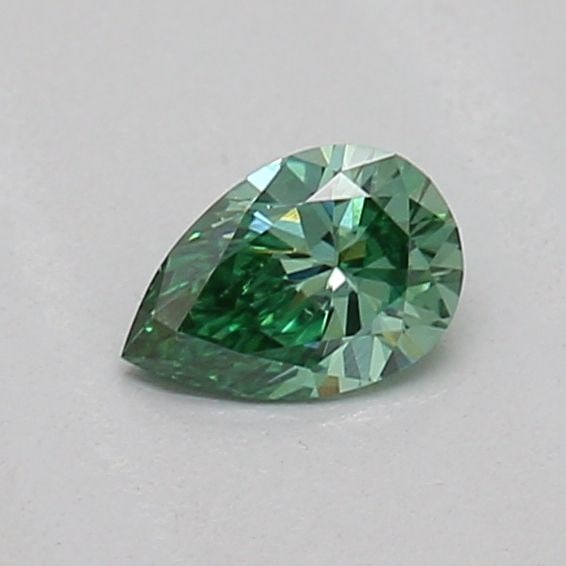 Loose Diamond - PEAR 0.16ct Fancy Vivid Green VS1: Loose Diamond - PEAR 0.16ct Fancy Vivid Green VS1 Source: This is a real non-mined Diamond that has been grown in a lab Shape: PEAR Carats: 0.16 Color: Fancy Vivid Green Certification: IGI Video: