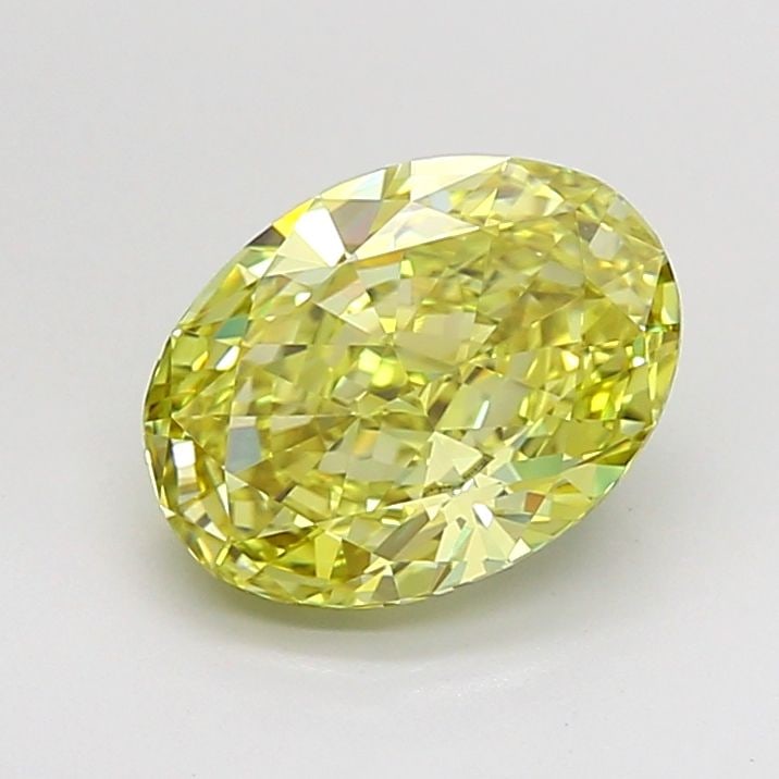 Loose Diamond - OVAL 2.67ct Fancy Intense Yellow VVS2: Loose Diamond - OVAL 2.67ct Fancy Intense Yellow VVS2 Source: This is a real non-mined Diamond that has been grown in a lab Shape: OVAL Carats: 2.67 Color: Fancy Intense Yellow Certification: IGI Vide