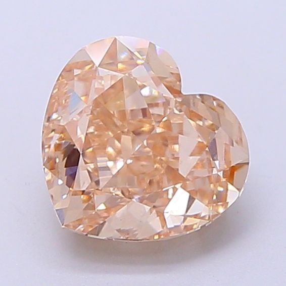 Loose Diamond - HEART 2.03ct Fancy Light Brown VS1: Loose Diamond - HEART 2.03ct Fancy Light Brown VS1 Source: This is a real non-mined Diamond that has been grown in a lab Shape: HEART Carats: 2.03 Color: Fancy Light Brown Certification: IGI Video: