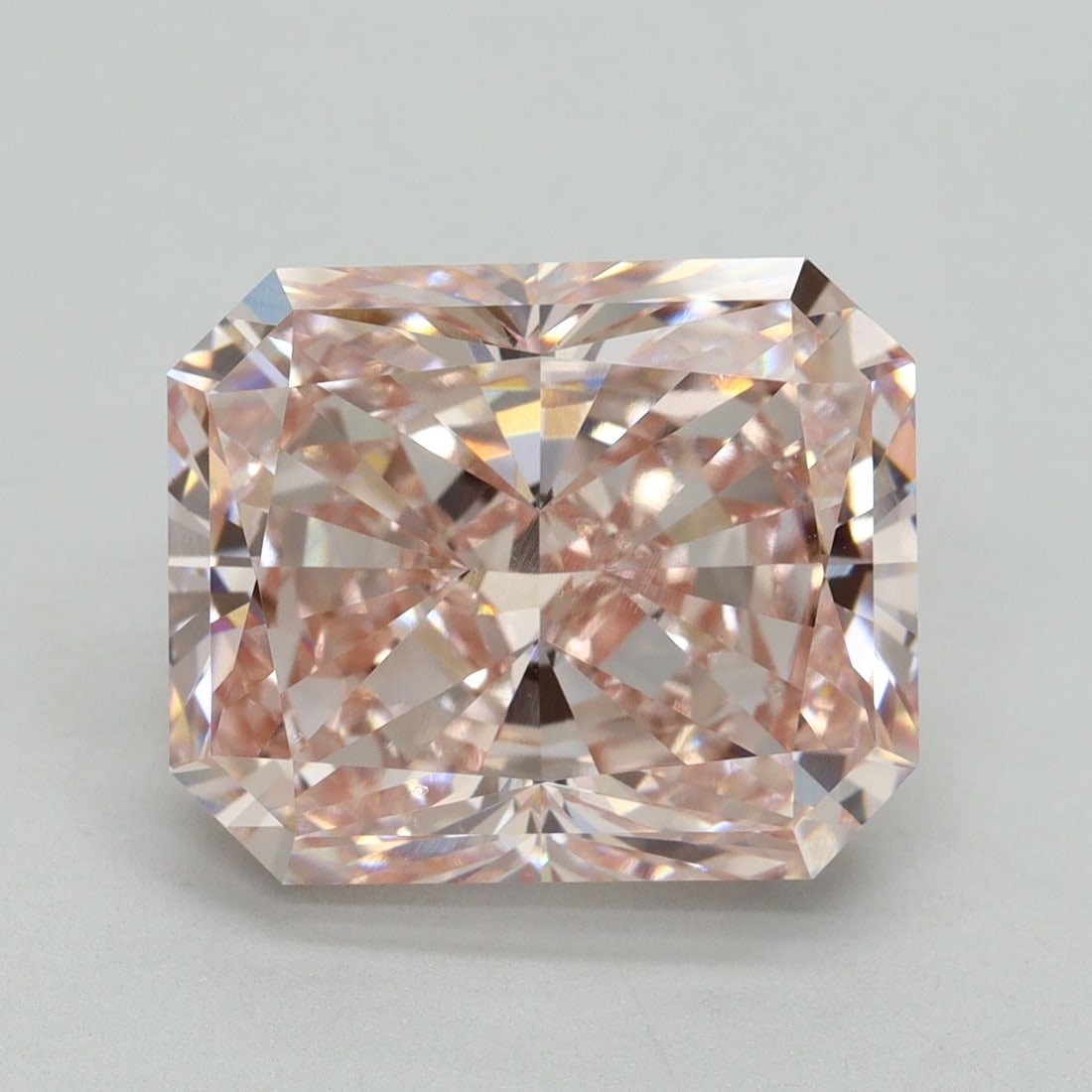 Loose Diamond - RADIANT 7.79ct Fancy Intense Pink VVS2: Loose Diamond - RADIANT 7.79ct Fancy Intense Pink VVS2 Source: This is a real non-mined Diamond that has been grown in a lab Shape: RADIANT Carats: 7.79 Color: Fancy Intense Pink Certification: IGI Vi