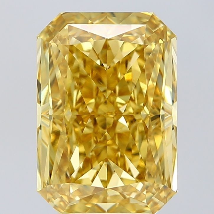 Loose Diamond - RADIANT 5.6ct Fancy Intense Yellow VVS2: Loose Diamond - RADIANT 5.6ct Fancy Intense Yellow VVS2 Source: This is a real non-mined Diamond that has been grown in a lab Shape: RADIANT Carats: 5.6 Color: Fancy Intense Yellow Certification: IGI 