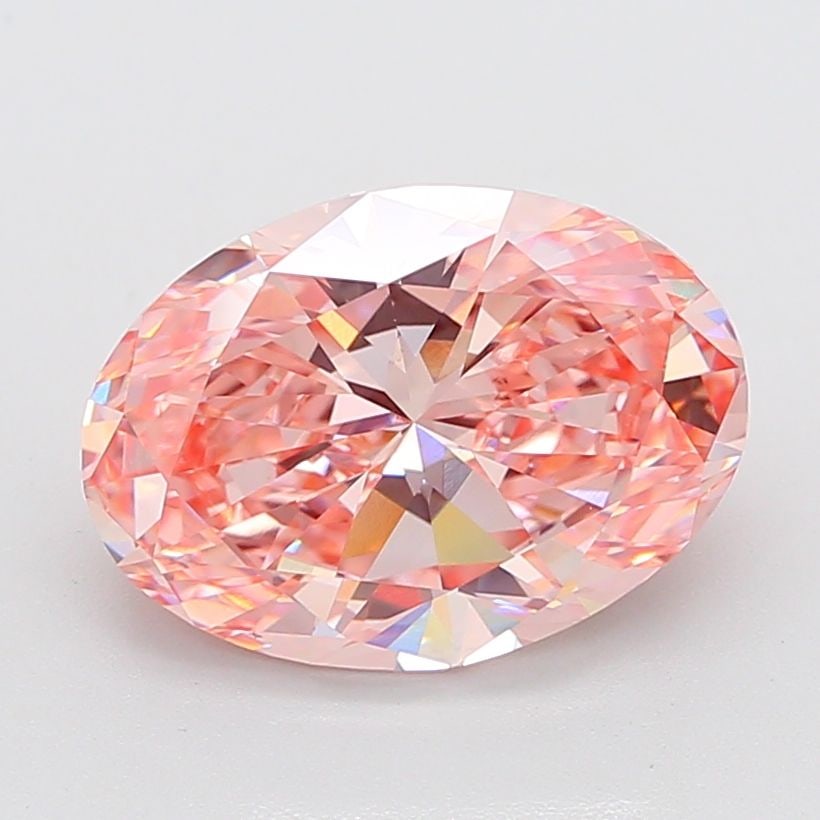 Loose Diamond - OVAL 6.09ct Fancy Intense Pink VS1: Loose Diamond - OVAL 6.09ct Fancy Intense Pink VS1 Source: This is a real non-mined Diamond that has been grown in a lab Shape: OVAL Carats: 6.09 Color: Fancy Intense Pink Certification: IGI Video: