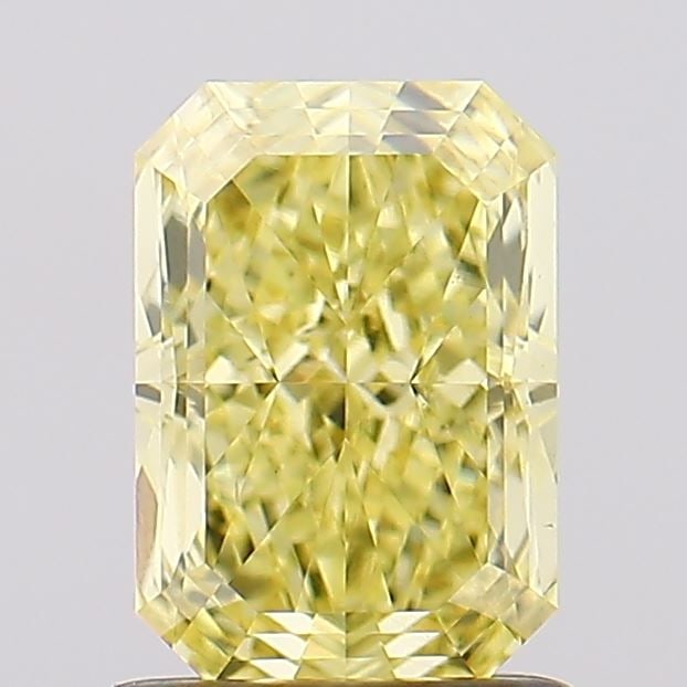 Loose Diamond - RADIANT 1.35ct Fancy Vivid Yellow VS2: Loose Diamond - RADIANT 1.35ct Fancy Vivid Yellow VS2 Source: This is a real non-mined Diamond that has been grown in a lab Shape: RADIANT Carats: 1.35 Color: Fancy Vivid Yellow Certification: IGI