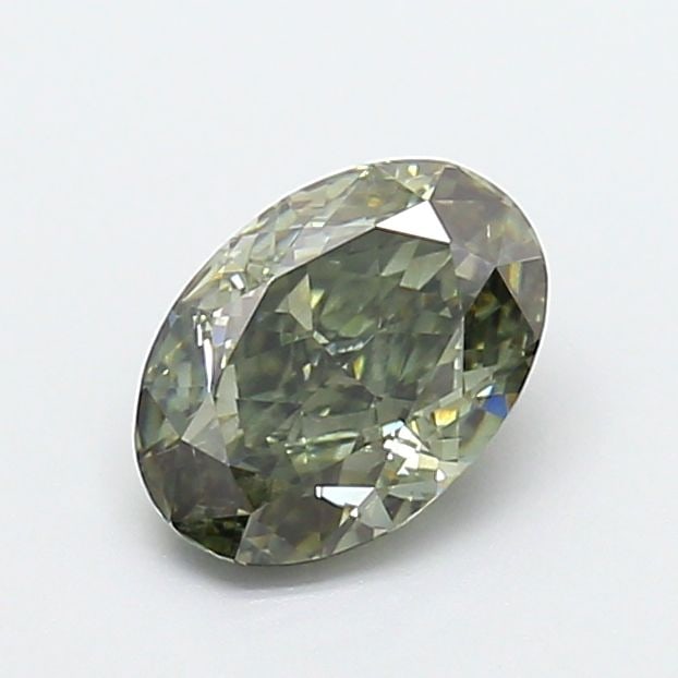 Loose Diamond - OVAL 1.03ct Fancy Intense Green VS2: Loose Diamond - OVAL 1.03ct Fancy Intense Green VS2 Source: This is a real non-mined Diamond that has been grown in a lab Shape: OVAL Carats: 1.03 Color: Fancy Intense Green Certification: IGI Video: