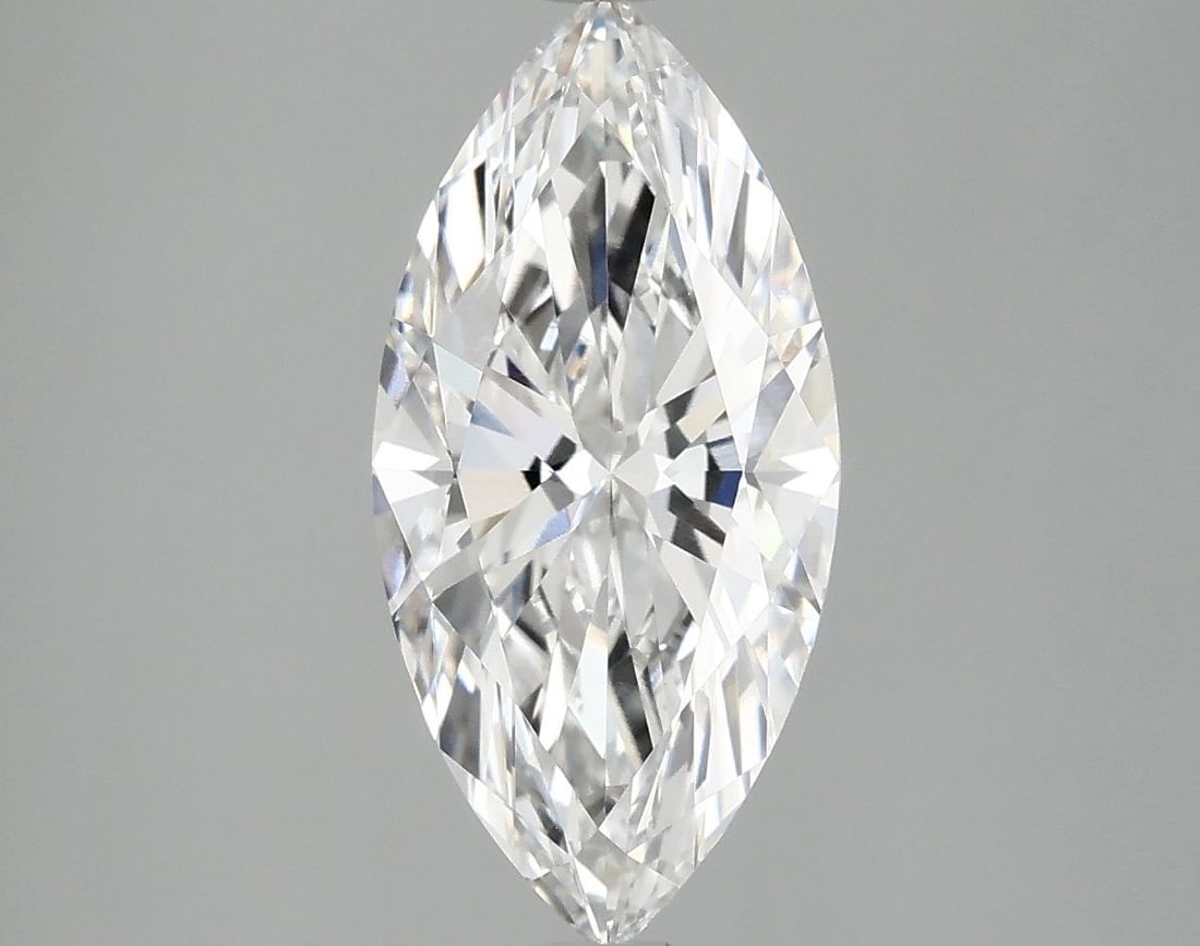 Loose Diamond - MARQUISE 2.36ct E VVS2: Loose Diamond - MARQUISE 2.36ct E VVS2 Source: This is a real non-mined Diamond that has been grown in a lab Shape: MARQUISE Carats: 2.36 Color: E Clarity: VVS2 Certification: IGI Video: