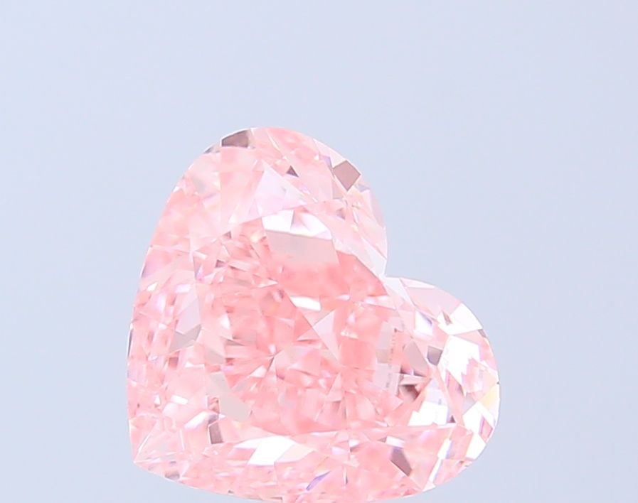 Loose Diamond - HEART 4.06ct Fancy Vivid Pink VVS2: Loose Diamond - HEART 4.06ct Fancy Vivid Pink VVS2 Source: This is a real non-mined Diamond that has been grown in a lab Shape: HEART Carats: 4.06 Color: Fancy Vivid Pink Certification: IGI Video: