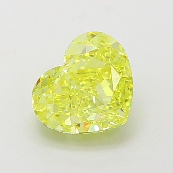 Loose Diamond - HEART 1.26ct Fancy Vivid Yellow VVS2: Loose Diamond - HEART 1.26ct Fancy Vivid Yellow VVS2 Source: This is a real non-mined Diamond that has been grown in a lab Shape: HEART Carats: 1.26 Color: Fancy Vivid Yellow Certification: IGI Video: