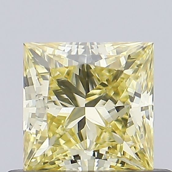 Loose Diamond - PRINCESS 0.57ct Fancy Yellow VVS2: Loose Diamond - PRINCESS 0.57ct Fancy Yellow VVS2 Source: This is a real non-mined Diamond that has been grown in a lab Shape: PRINCESS Carats: 0.57 Color: Fancy Yellow Certification: IGI Video: