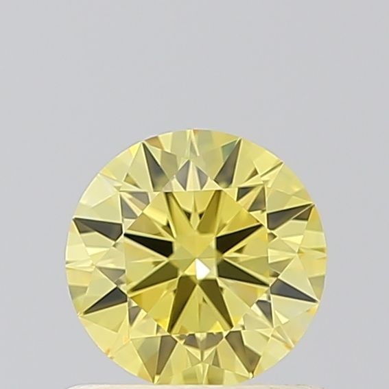 Ideal Loose Diamond - ROUND 0.59ct Fancy Vivid Yellow VVS2: Ideal Loose Diamond - ROUND 0.59ct Fancy Vivid Yellow VVS2 Source: This is a real non-mined Diamond that has been grown in a lab Shape: ROUND Carats: 0.59 Color: Fancy Vivid Yellow Certification: IGI 