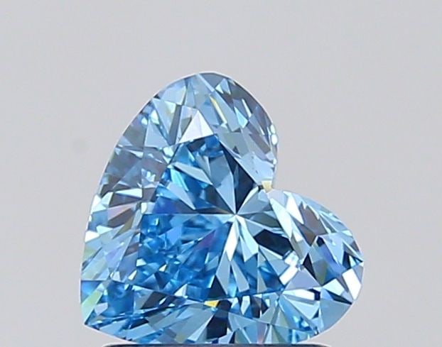 Loose Diamond - HEART 1.03ct Fancy Vivid Blue VVS1: Loose Diamond - HEART 1.03ct Fancy Vivid Blue VVS1 Source: This is a real non-mined Diamond that has been grown in a lab Shape: HEART Carats: 1.03 Color: Fancy Vivid Blue Certification: IGI Video: