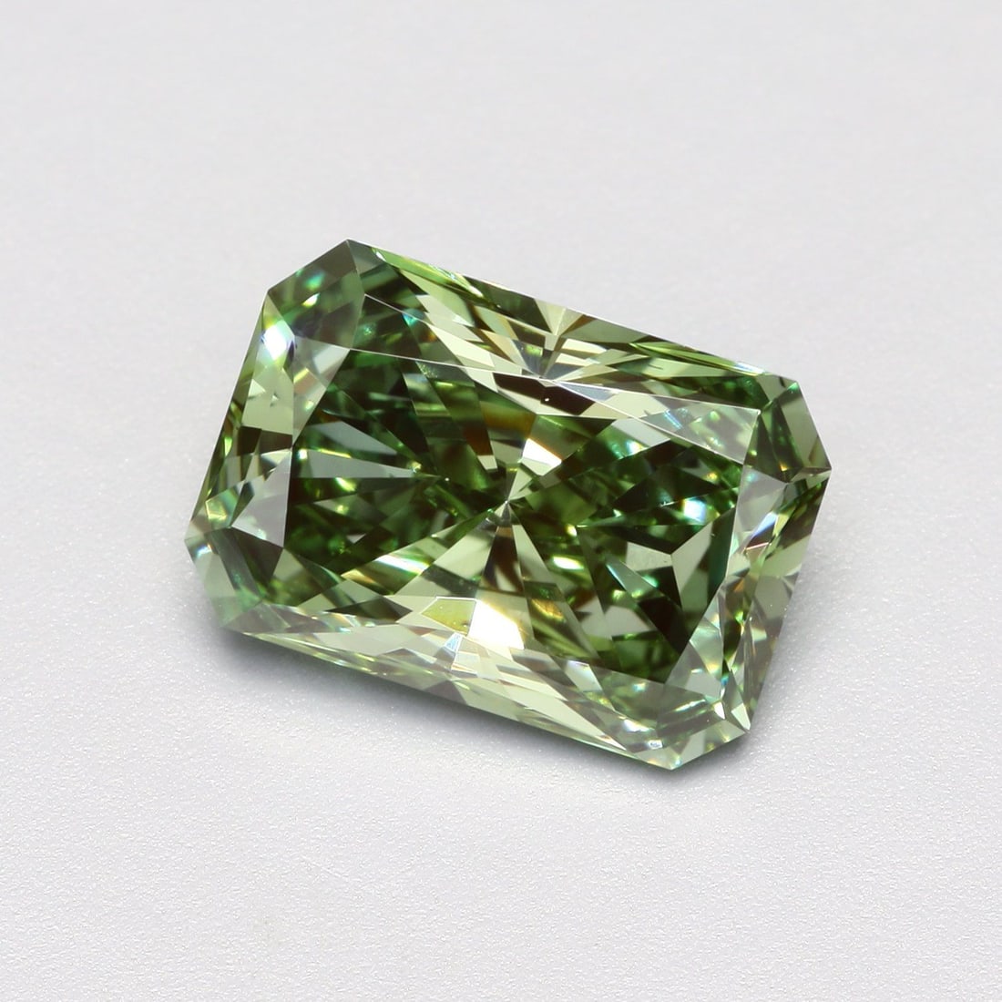 Loose Diamond - RADIANT 3.03ct Fancy Vivid Green VS1 (1 of 1)