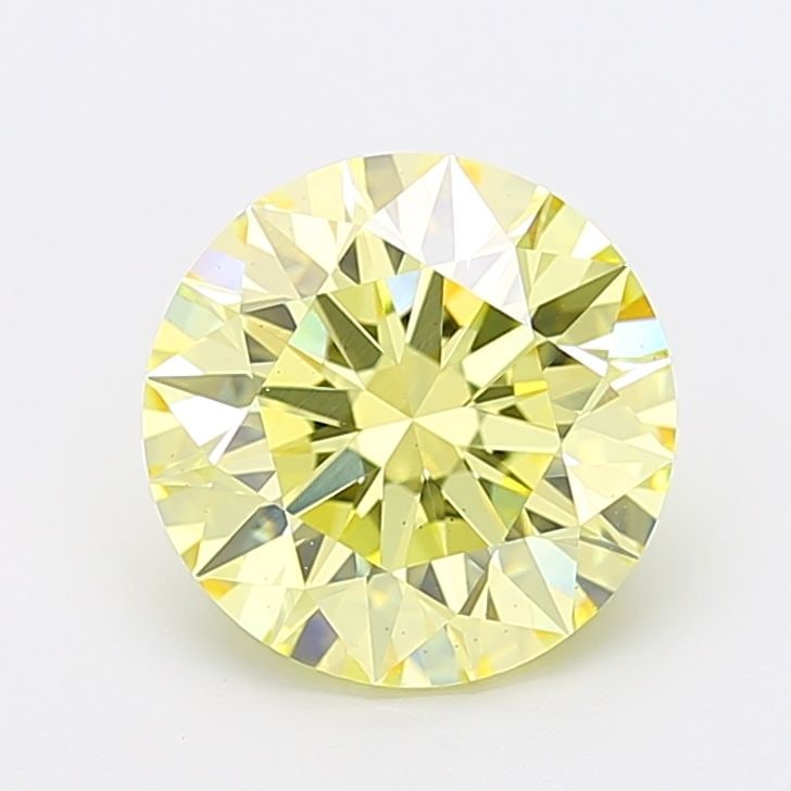 Loose Diamond - ROUND 4.07ct Fancy Intense Yellow VS2: Loose Diamond - ROUND 4.07ct Fancy Intense Yellow VS2 Source: This is a real non-mined Diamond that has been grown in a lab Shape: ROUND Carats: 4.07 Color: Fancy Intense Yellow Certification: IGI Vid