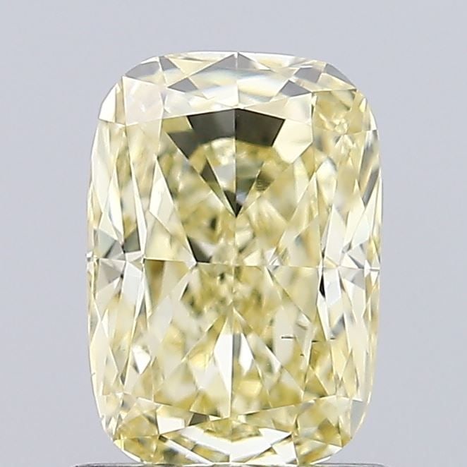 Loose Diamond - CUSHION MODIFIED 1.04ct Fancy Yellow VS1: Loose Diamond - CUSHION MODIFIED 1.04ct Fancy Yellow VS1 Source: This is a real non-mined Diamond that has been grown in a lab Shape: CUSHION MODIFIED Carats: 1.04 Color: Fancy Yellow Certification: I