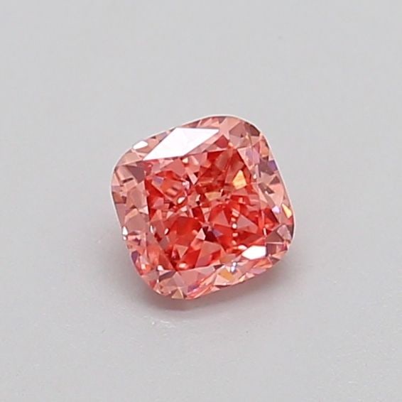 Loose Diamond - CUSHION MODIFIED 0.33ct Fancy Vivid Pink VS2: Loose Diamond - CUSHION MODIFIED 0.33ct Fancy Vivid Pink VS2 Source: This is a real non-mined Diamond that has been grown in a lab Shape: CUSHION MODIFIED Carats: 0.33 Color: Fancy Vivid Pink Certific