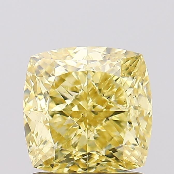 Loose Diamond - CUSHION MODIFIED 1.58ct Fancy Intense Yellow VS2: Loose Diamond - CUSHION MODIFIED 1.58ct Fancy Intense Yellow VS2 Source: This is a real non-mined Diamond that has been grown in a lab Shape: CUSHION MODIFIED Carats: 1.58 Color: Fancy Intense Yellow 