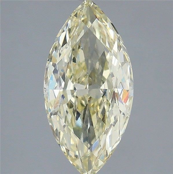 Loose Diamond - MARQUISE 2.6ct Fancy Light Yellow VS1: Loose Diamond - MARQUISE 2.6ct Fancy Light Yellow VS1 Source: This is a real non-mined Diamond that has been grown in a lab Shape: MARQUISE Carats: 2.6 Color: Fancy Light Yellow Certification: IGI Vid