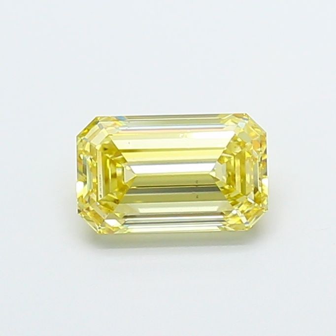 Loose Diamond - EMERALD 1.59ct Fancy Yellow VS1: Loose Diamond - EMERALD 1.59ct Fancy Yellow VS1 Source: This is a real non-mined Diamond that has been grown in a lab Shape: EMERALD Carats: 1.59 Color: Fancy Yellow Certification: IGI Video: