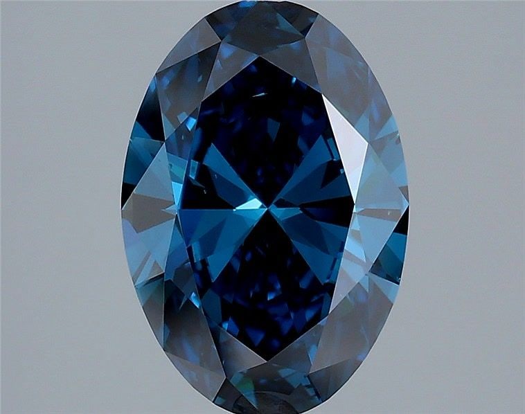 Loose Diamond - OVAL 2.5ct Fancy Deep Blue VS2: Loose Diamond - OVAL 2.5ct Fancy Deep Blue VS2 Source: This is a real non-mined Diamond that has been grown in a lab Shape: OVAL Carats: 2.5 Color: Fancy Deep Blue Certification: IGI Video: