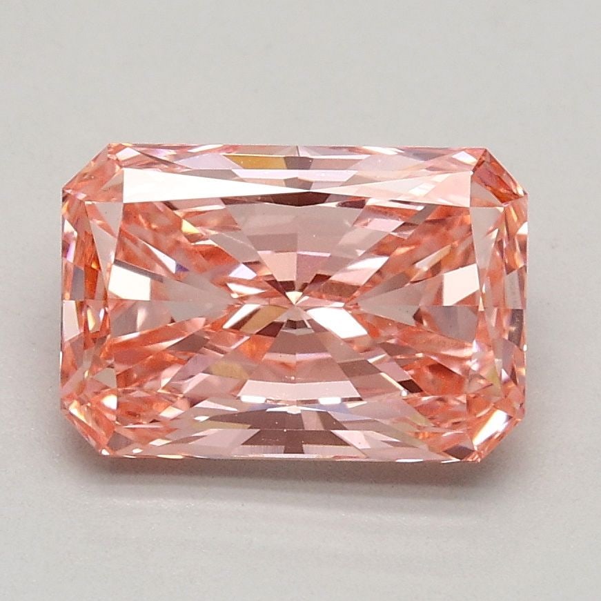 Loose Diamond - RADIANT 1.49ct Fancy Intense Pink VVS2: Loose Diamond - RADIANT 1.49ct Fancy Intense Pink VVS2 Source: This is a real non-mined Diamond that has been grown in a lab Shape: RADIANT Carats: 1.49 Color: Fancy Intense Pink Certification: IGI Vi