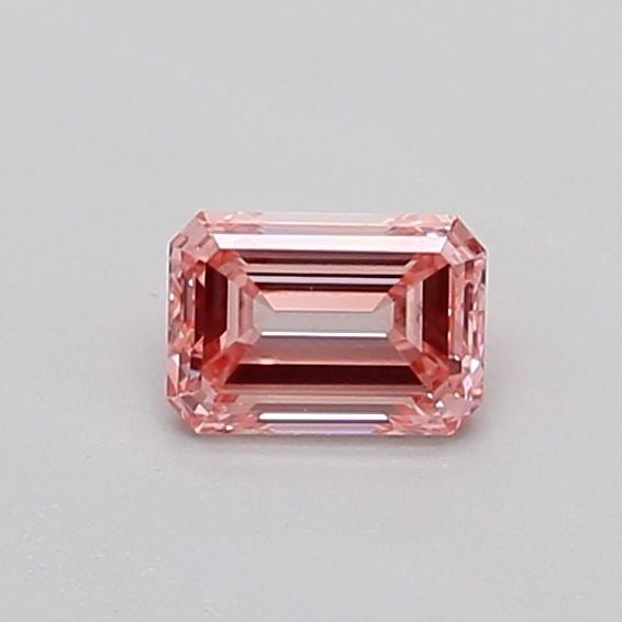 Loose Diamond - EMERALD 0.33ct Fancy Intense Pink VS2: Loose Diamond - EMERALD 0.33ct Fancy Intense Pink VS2 Source: This is a real non-mined Diamond that has been grown in a lab Shape: EMERALD Carats: 0.33 Color: Fancy Intense Pink Certification: IGI Vid