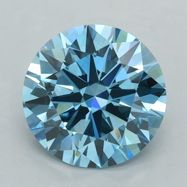Ideal Loose Diamond - ROUND 2.01ct Fancy Vivid Blue VVS2: Ideal Loose Diamond - ROUND 2.01ct Fancy Vivid Blue VVS2 Source: This is a real non-mined Diamond that has been grown in a lab Shape: ROUND Carats: 2.01 Color: Fancy Vivid Blue Certification: IGI