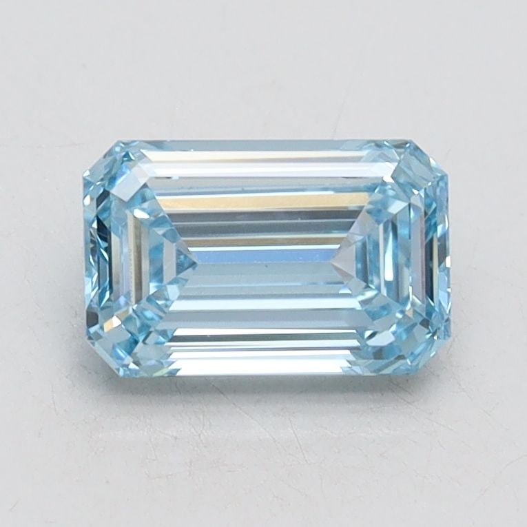 Loose Diamond - EMERALD 1.03ct Fancy Intense Blue VS1: Loose Diamond - EMERALD 1.03ct Fancy Intense Blue VS1 Source: This is a real non-mined Diamond that has been grown in a lab Shape: EMERALD Carats: 1.03 Color: Fancy Intense Blue Certification: IGI Vid