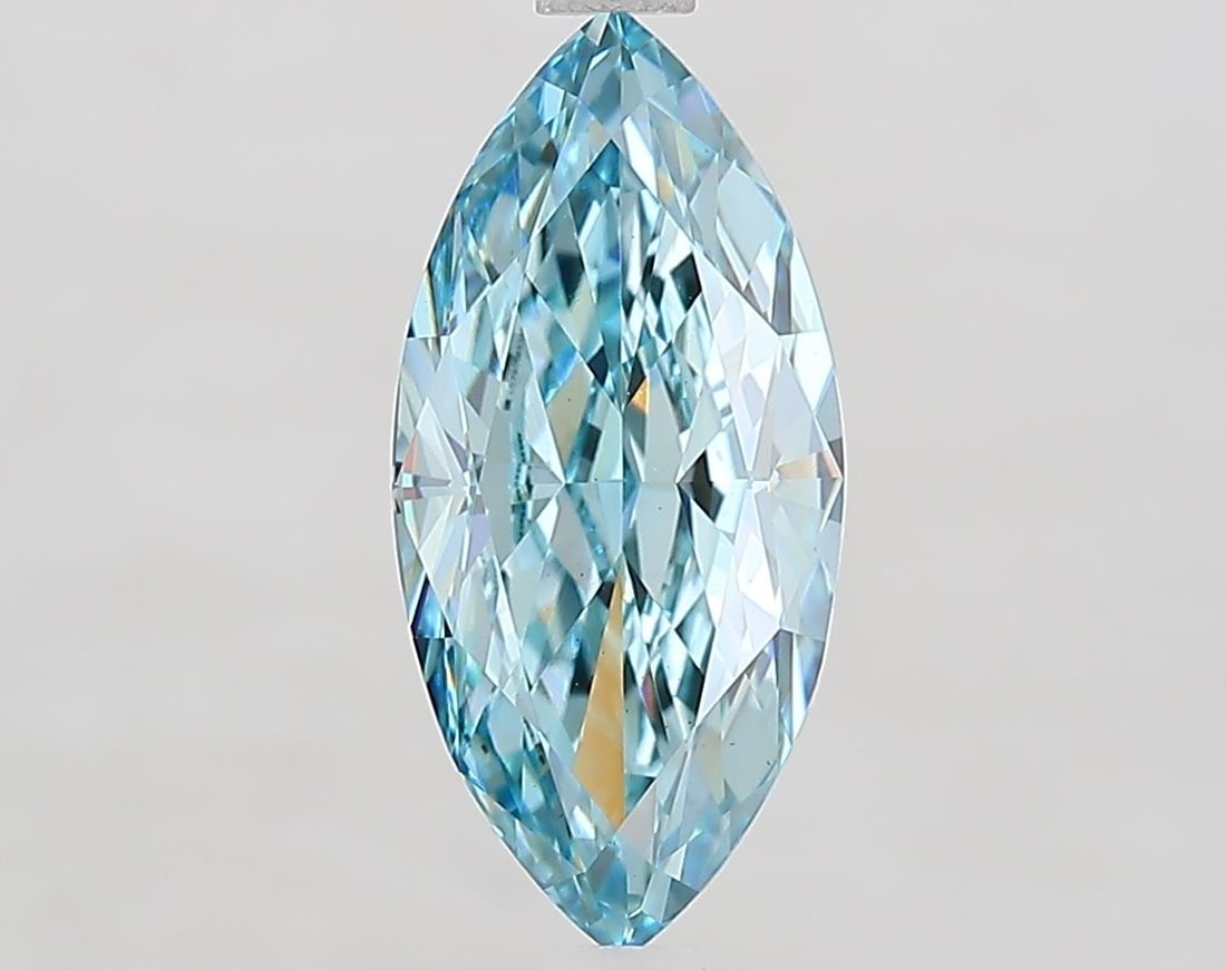 Loose Diamond - MARQUISE 2.51ct Fancy Intense Blue VS1: Loose Diamond - MARQUISE 2.51ct Fancy Intense Blue VS1 Source: This is a real non-mined Diamond that has been grown in a lab Shape: MARQUISE Carats: 2.51 Color: Fancy Intense Blue Certification: IGI V