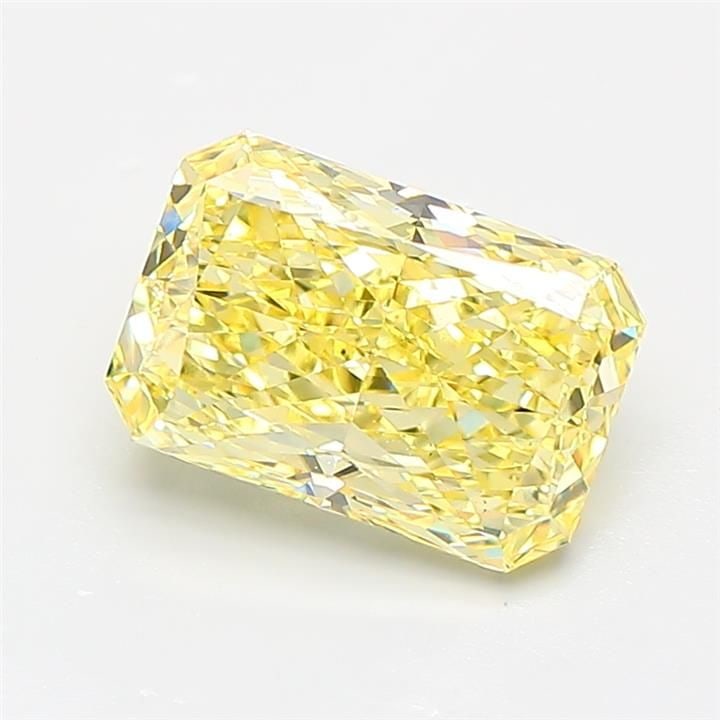Loose Diamond - RADIANT 1.92ct Fancy Intense Yellow VS1: Loose Diamond - RADIANT 1.92ct Fancy Intense Yellow VS1 Source: This is a real non-mined Diamond that has been grown in a lab Shape: RADIANT Carats: 1.92 Color: Fancy Intense Yellow Certification: IGI