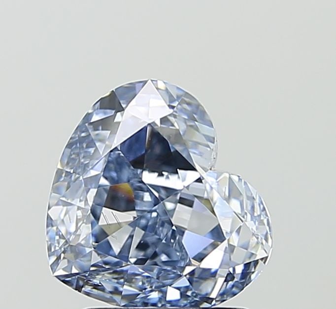 Loose Diamond - HEART 2.34ct Fancy Intense Blue VS2: Loose Diamond - HEART 2.34ct Fancy Intense Blue VS2 Source: This is a real non-mined Diamond that has been grown in a lab Shape: HEART Carats: 2.34 Color: Fancy Intense Blue Certification: IGI Video: