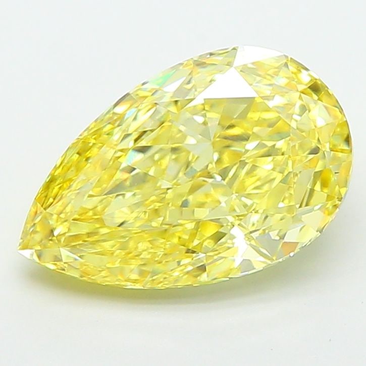 Loose Diamond - PEAR 3.04ct Fancy Intense Yellow VS1: Loose Diamond - PEAR 3.04ct Fancy Intense Yellow VS1 Source: This is a real non-mined Diamond that has been grown in a lab Shape: PEAR Carats: 3.04 Color: Fancy Intense Yellow Certification: IGI