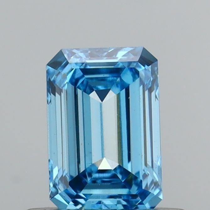 Loose Diamond - EMERALD 0.51ct Fancy Vivid Blue VVS2: Loose Diamond - EMERALD 0.51ct Fancy Vivid Blue VVS2 Source: This is a real non-mined Diamond that has been grown in a lab Shape: EMERALD Carats: 0.51 Color: Fancy Vivid Blue Certification: IGI