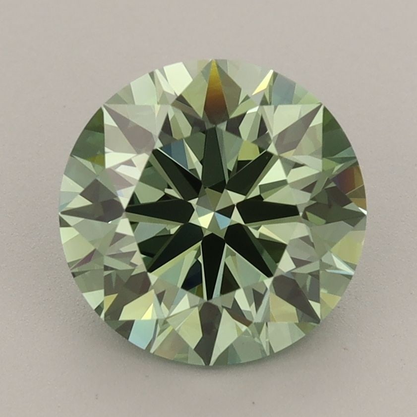Ideal Loose Diamond - ROUND 2.53ct Fancy Vivid Green VS1: Ideal Loose Diamond - ROUND 2.53ct Fancy Vivid Green VS1 Source: This is a real non-mined Diamond that has been grown in a lab Shape: ROUND Carats: 2.53 Color: Fancy Vivid Green Certification: IGI Vid