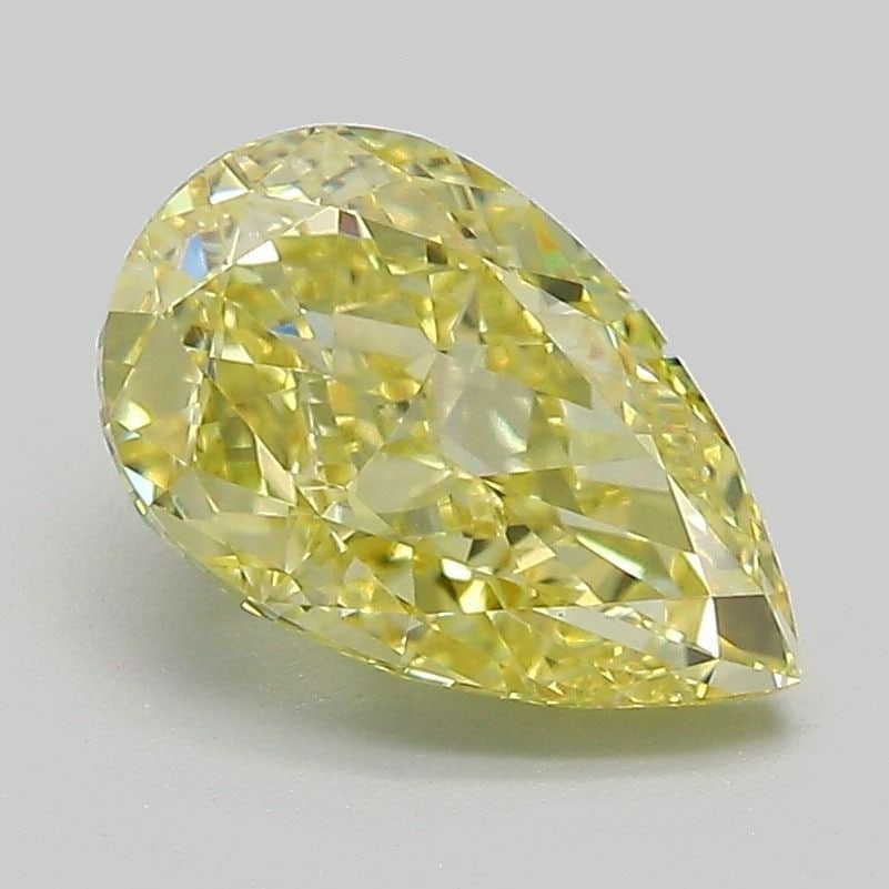 Loose Diamond - PEAR 2.06ct Fancy Intense Yellow VVS2: Loose Diamond - PEAR 2.06ct Fancy Intense Yellow VVS2 Source: This is a real non-mined Diamond that has been grown in a lab Shape: PEAR Carats: 2.06 Color: Fancy Intense Yellow Certification: IGI Vide