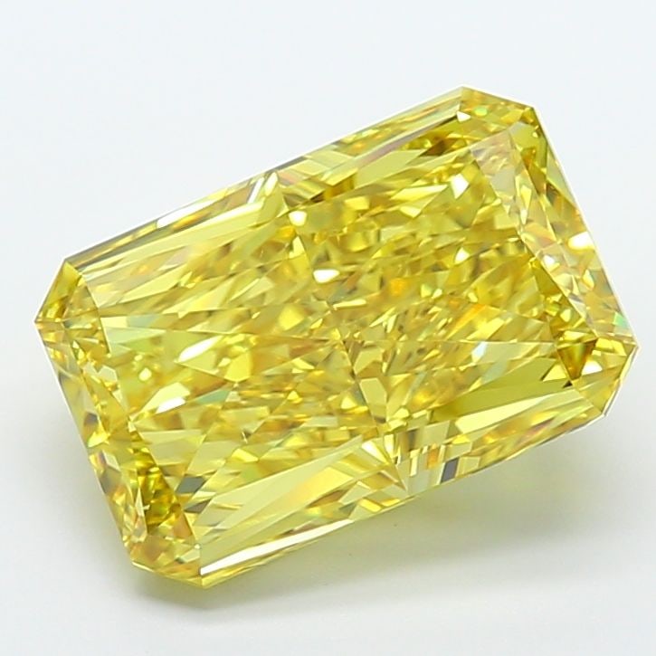 Loose Diamond - RADIANT 9.1ct Fancy Vivid Yellow VS1: Loose Diamond - RADIANT 9.1ct Fancy Vivid Yellow VS1 Source: This is a real non-mined Diamond that has been grown in a lab Shape: RADIANT Carats: 9.1 Color: Fancy Vivid Yellow Certification: IGI Video