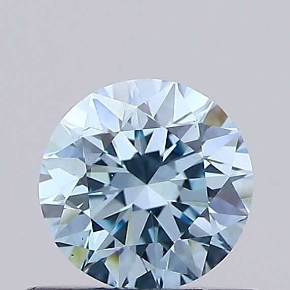 Loose Diamond - ROUND 0.63ct Fancy Vivid Blue VS1: Loose Diamond - ROUND 0.63ct Fancy Vivid Blue VS1 Source: This is a real non-mined Diamond that has been grown in a lab Shape: ROUND Carats: 0.63 Color: Fancy Vivid Blue Certification: IGI Video: