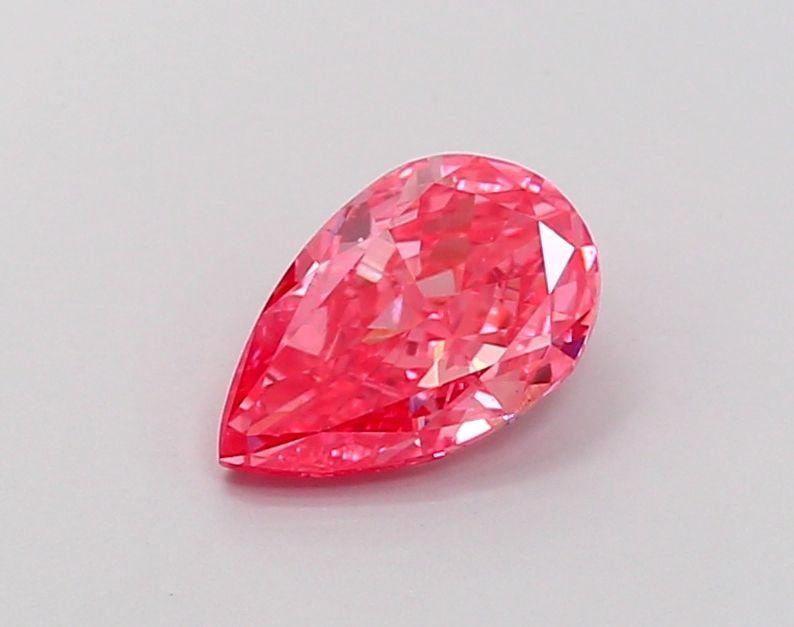 Loose Diamond - PEAR 1.02ct Fancy Vivid Pink VS1: Loose Diamond - PEAR 1.02ct Fancy Vivid Pink VS1 Source: This is a real non-mined Diamond that has been grown in a lab Shape: PEAR Carats: 1.02 Color: Fancy Vivid Pink Certification: IGI Video: