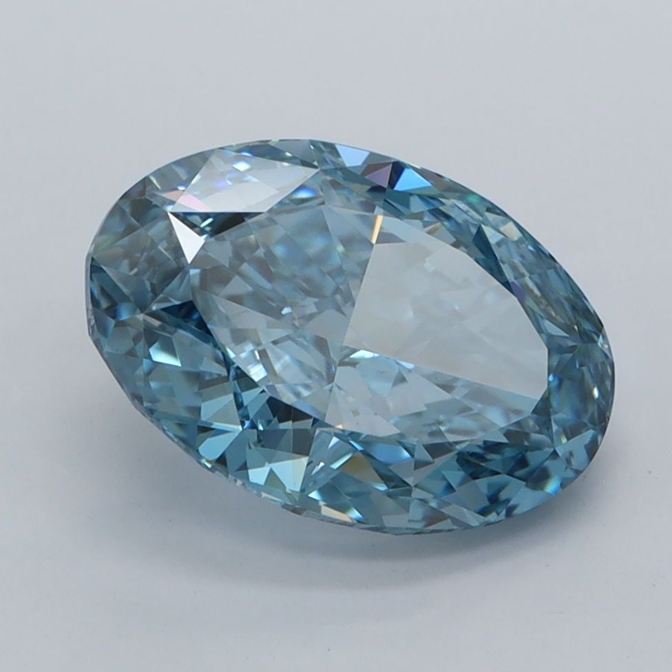 Loose Diamond - OVAL 3.03ct Fancy Vivid Blue VS1: Loose Diamond - OVAL 3.03ct Fancy Vivid Blue VS1 Source: This is a real non-mined Diamond that has been grown in a lab Shape: OVAL Carats: 3.03 Color: Fancy Vivid Blue Certification: IGI Video: