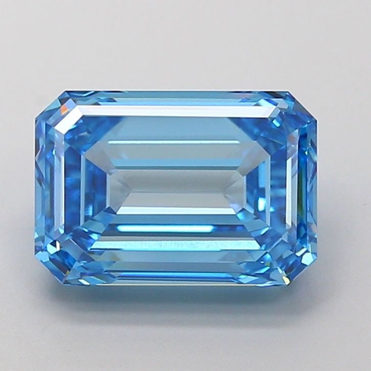 Loose Diamond - EMERALD 3.42ct Fancy Vivid Blue VVS2: Loose Diamond - EMERALD 3.42ct Fancy Vivid Blue VVS2 Source: This is a real non-mined Diamond that has been grown in a lab Shape: EMERALD Carats: 3.42 Color: Fancy Vivid Blue Certification: IGI Video: