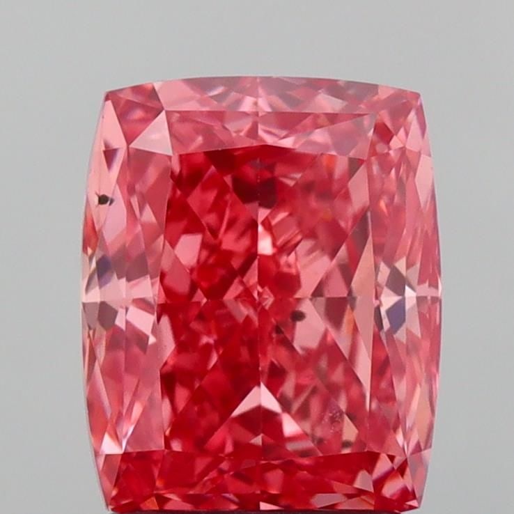 Loose Diamond - CUSHION 2.04ct Fancy Vivid Pink VS2: Loose Diamond - CUSHION 2.04ct Fancy Vivid Pink VS2 Source: This is a real non-mined Diamond that has been grown in a lab Shape: CUSHION Carats: 2.04 Color: Fancy Vivid Pink Certification: IGI Video: