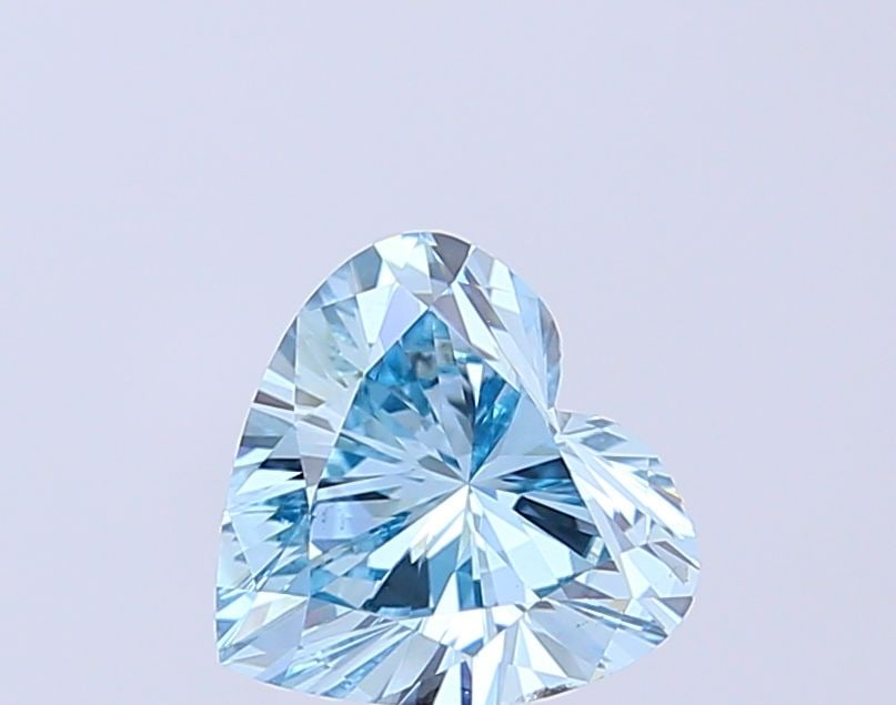 Loose Diamond - HEART 1.51ct Fancy Intense Blue VS2: Loose Diamond - HEART 1.51ct Fancy Intense Blue VS2 Source: This is a real non-mined Diamond that has been grown in a lab Shape: HEART Carats: 1.51 Color: Fancy Intense Blue Certification: IGI Video: