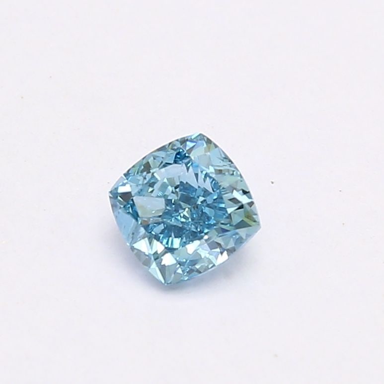 Loose Diamond - CUSHION BRILLIANT 0.54ct Fancy Vivid Blue VVS2: Loose Diamond - CUSHION BRILLIANT 0.54ct Fancy Vivid Blue VVS2 Source: This is a real non-mined Diamond that has been grown in a lab Shape: CUSHION BRILLIANT Carats: 0.54 Color: Fancy Vivid Blue Certi