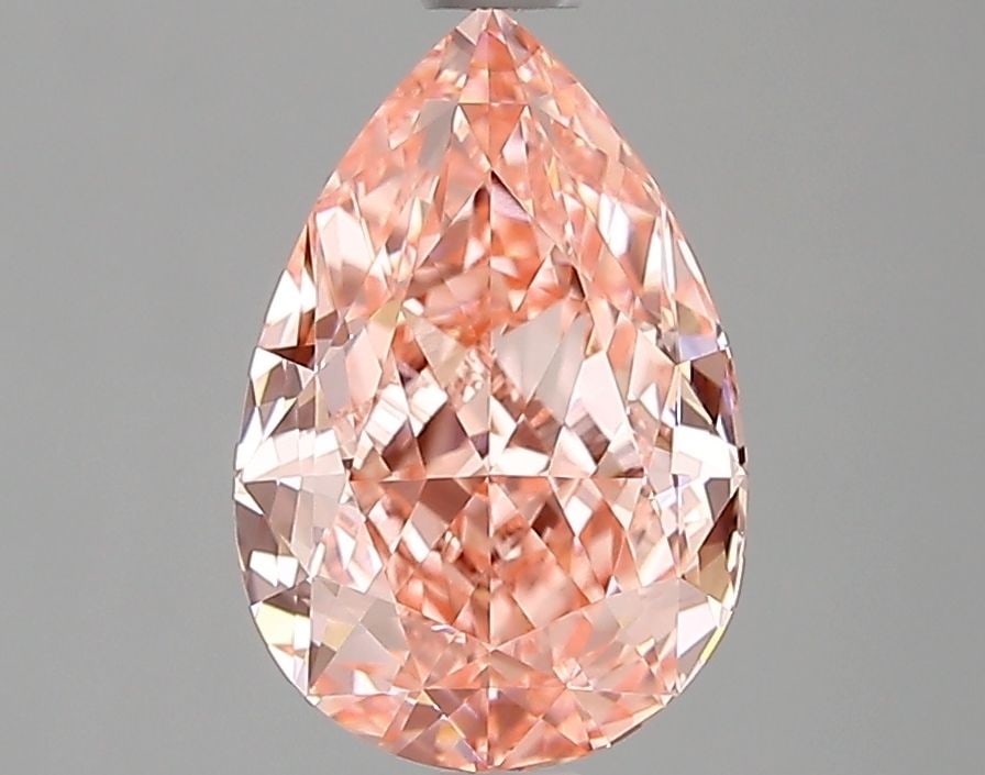 Loose Diamond - PEAR 1.55ct Fancy Vivid Pink VVS2: Loose Diamond - PEAR 1.55ct Fancy Vivid Pink VVS2 Source: This is a real non-mined Diamond that has been grown in a lab Shape: PEAR Carats: 1.55 Color: Fancy Vivid Pink Certification: IGI Video: