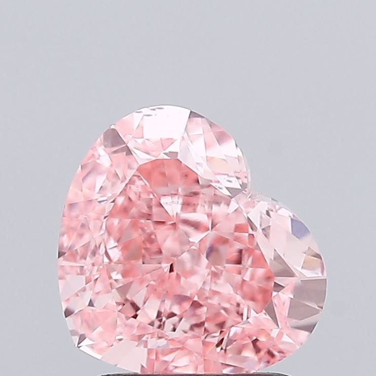Loose Diamond - HEART 2.05ct Fancy Vivid Pink VVS1: Loose Diamond - HEART 2.05ct Fancy Vivid Pink VVS1 Source: This is a real non-mined Diamond that has been grown in a lab Shape: HEART Carats: 2.05 Color: Fancy Vivid Pink Certification: IGI Video: