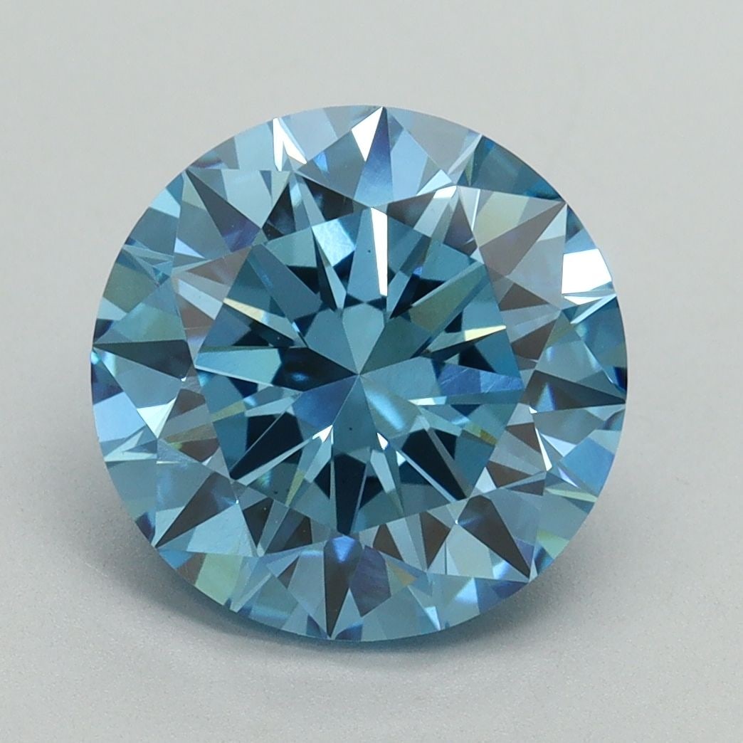 Loose Diamond - ROUND 3.88ct Fancy Vivid Blue VS1: Loose Diamond - ROUND 3.88ct Fancy Vivid Blue VS1 Source: This is a real non-mined Diamond that has been grown in a lab Shape: ROUND Carats: 3.88 Color: Fancy Vivid Blue Certification: IGI Video: