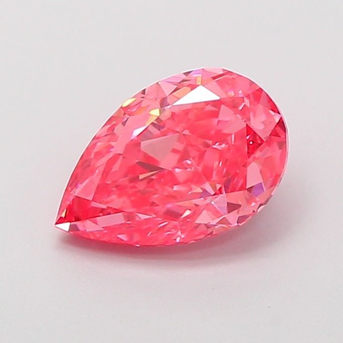 Loose Diamond - PEAR 1.69ct Fancy Vivid Pink VVS2: Loose Diamond - PEAR 1.69ct Fancy Vivid Pink VVS2 Source: This is a real non-mined Diamond that has been grown in a lab Shape: PEAR Carats: 1.69 Color: Fancy Vivid Pink Certification: IGI Video: