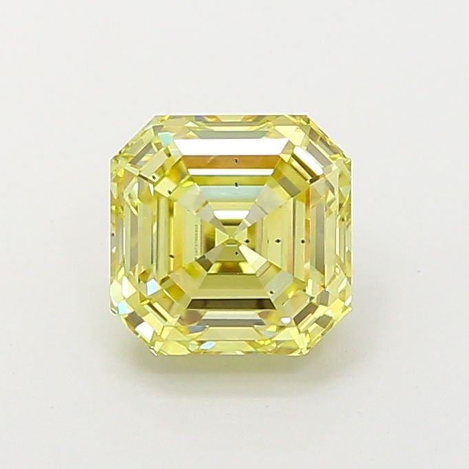 Loose Diamond - ASSCHER 2.05ct Fancy Yellow SI1: Loose Diamond - ASSCHER 2.05ct Fancy Yellow SI1 Source: This is a real non-mined Diamond that has been grown in a lab Shape: ASSCHER Carats: 2.05 Color: Fancy Yellow Certification: IGI Video: