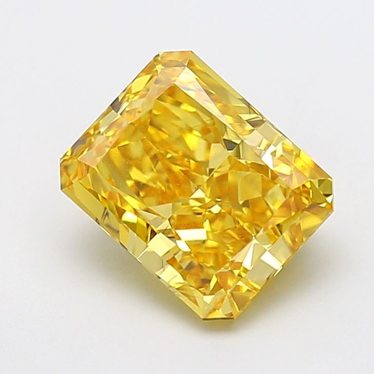 Loose Diamond - RADIANT 4.01ct Fancy Vivid Yellow VS2: Loose Diamond - RADIANT 4.01ct Fancy Vivid Yellow VS2 Source: This is a real non-mined Diamond that has been grown in a lab Shape: RADIANT Carats: 4.01 Color: Fancy Vivid Yellow Certification: IGI Add
