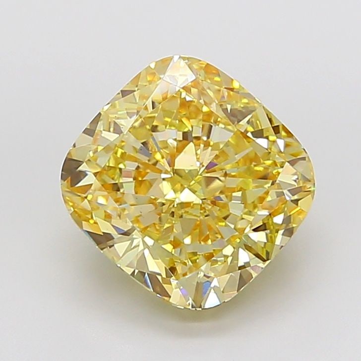 Loose Diamond - CUSHION MODIFIED 10.0ct Fancy Yellow VS1: Loose Diamond - CUSHION MODIFIED 10.0ct Fancy Yellow VS1 Source: This is a real non-mined Diamond that has been grown in a lab Shape: CUSHION MODIFIED Carats: 10.0 Color: Fancy Yellow Certification: I